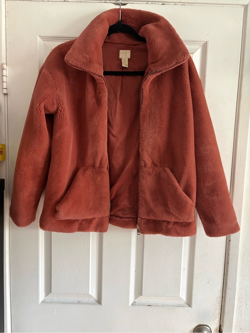 Forever 21 Girls' Rust Faux-Fur Puffer Jacket